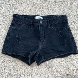 Abercrombie Black Jean Shorts